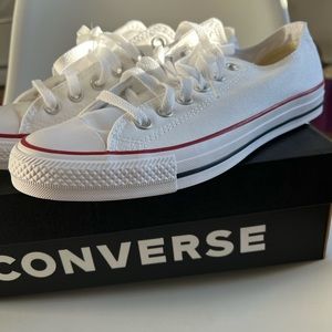 White Womens Converse Size 9